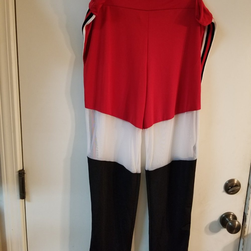 NWT Forever 21 Blance Red/White/Blue Leggings Size 3X